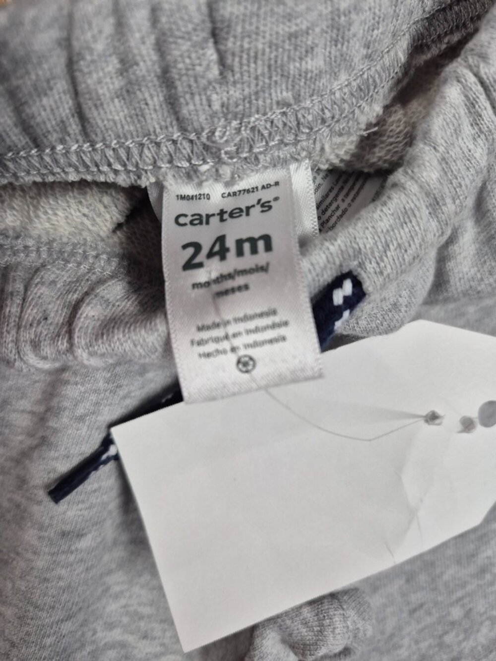 Toddler Boys Grey Dinosaur Print Sweatpants With Drawstring & Pockets - Picture 7 of 8
